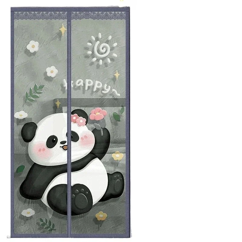 

Digital printing mosquito-proof door curtain, high-grade magnetic diamond yarn