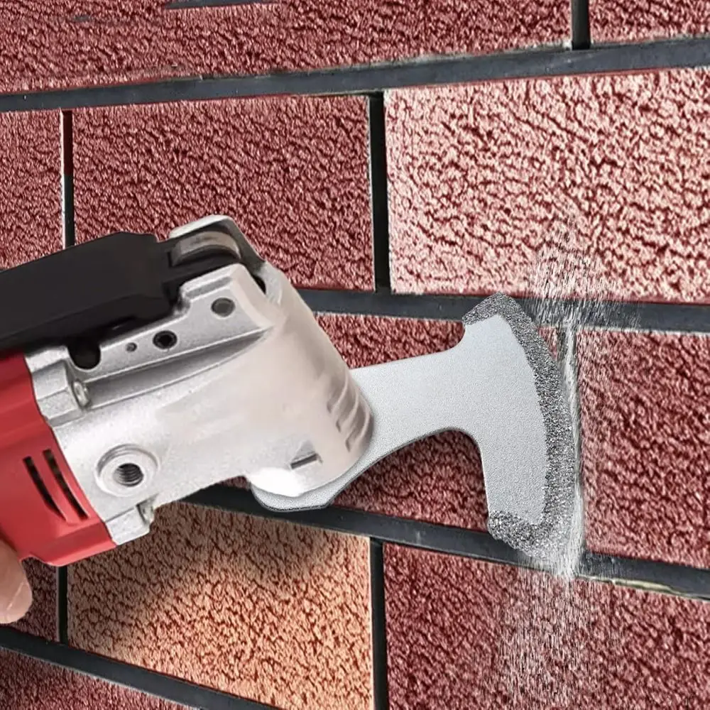 Scie multi-outils professionnelle en carbure cémenté, résistante à la rouille, coupe rapide, scie oscillante en diamant, scie triangulaire, travaux de Construction