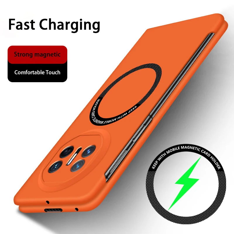 Simple Fashion Phone Cases for Huawei Mate X5 X3 5G High Quality Lightweight Magnetic Borderless Hard Foldable Screen Back Cover