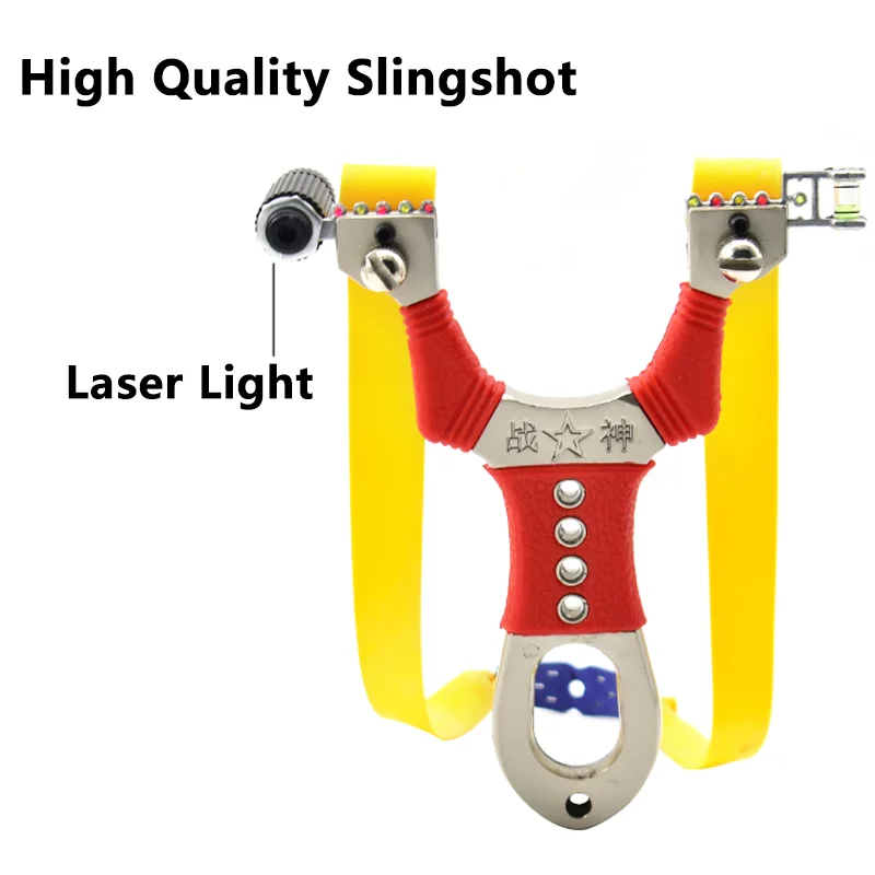 

Shooting Stainless Steel Catapult High Precision Outdoor Hunting Shooting with Falt Rubber Bands Child-parents Activities