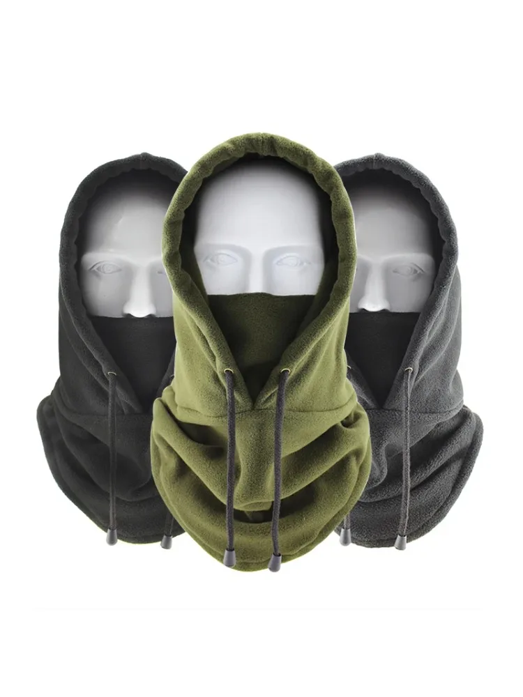 AliExpress Winter Warm Balaclava Cycling Cap Outdoor Sports Windproof Cap Ski Bib Polar Fleece Cold-proof Motorcycle Bicycle Hat Men Women