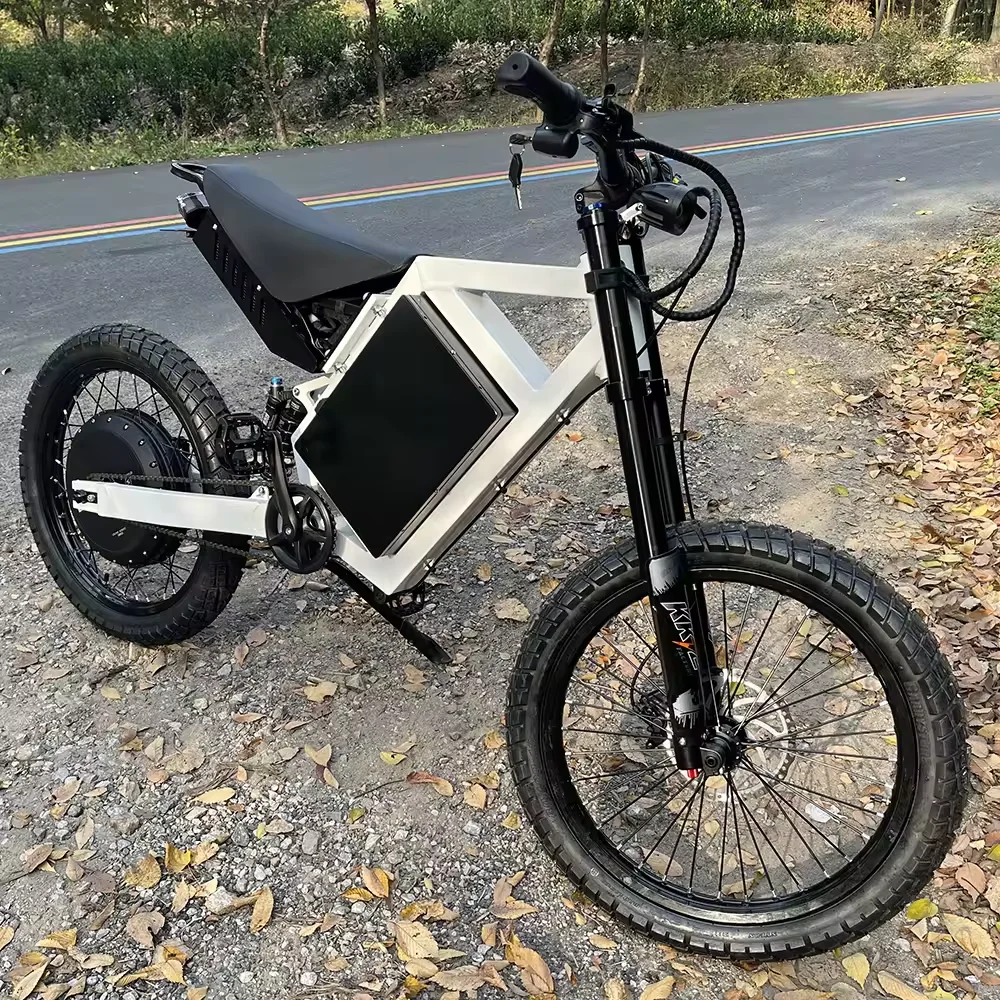 CS20 12000 واط دراجة كهربائية مع محرك 15000 واط 72 فولت 40AH/50AH بطارية ليثيوم سرعة واحدة المحور الخلفي المحرك 19 بوصة عجلات