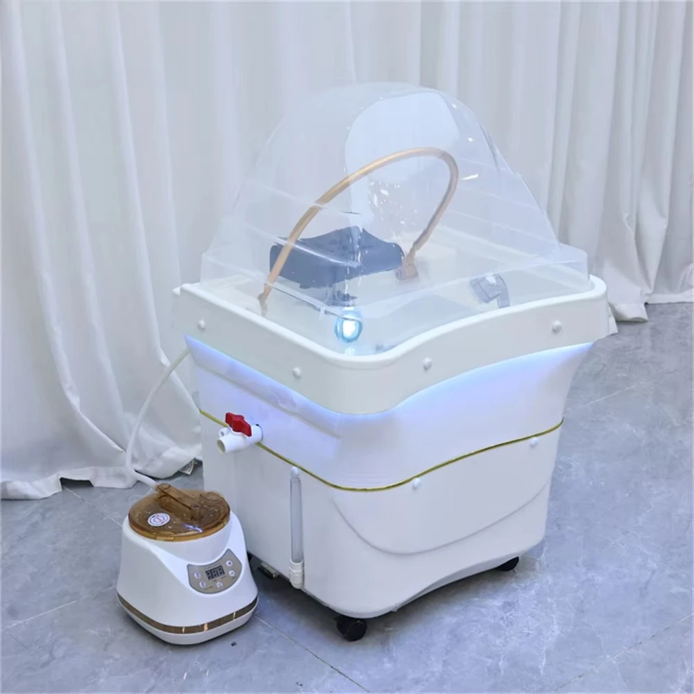 Movable Heating Water Head Therapy Thai Spa Portable Shampoo Basin Shampoo Bed for Salon Head Water Therapy Shampoo Basin