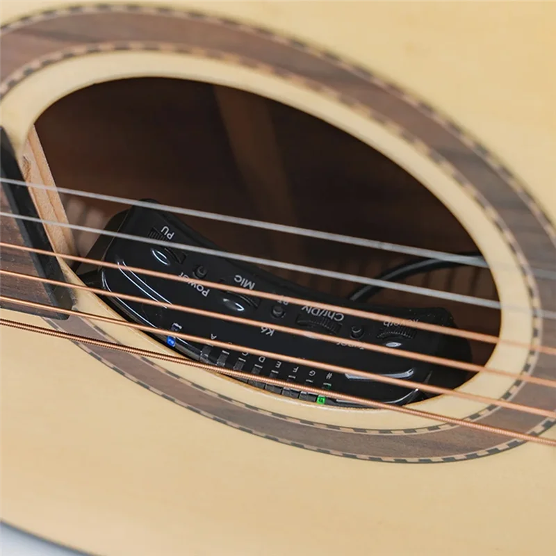 

Guitar Pickup Wooden Guitar Sound Hole Pickup Board Double Pickup Resonance/Anti-Howl/BT No Punching Guitar Pickup