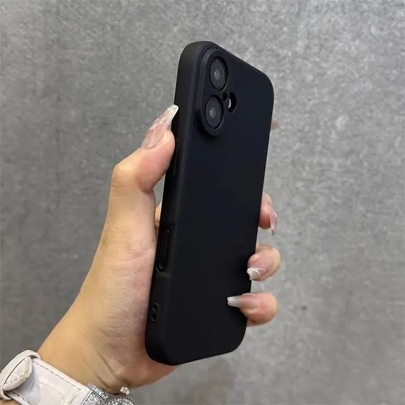 Thick Liquid Silicone Shockproof Protective Phone Case for iphone 16 Cover iphone16 Pro Max 16 Plus Back Cover Cases view 3