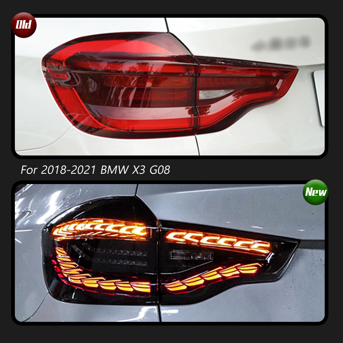 TYPY Car Lights For BMW X3 G08 Taillight 2018-2021 LED Projetor Tail Lamp Daytime Running Light Automotive Accessories