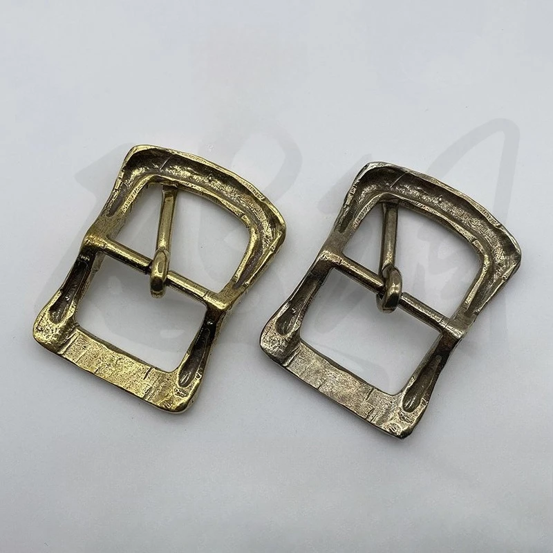 3.4cm ヴィンテージ真鍮製ベルトバックル メンズベルトバックル DIYレザークラフト メンズバックル ベルト ヘビラ シントゥロン オンブレ ブークレ セイントゥール