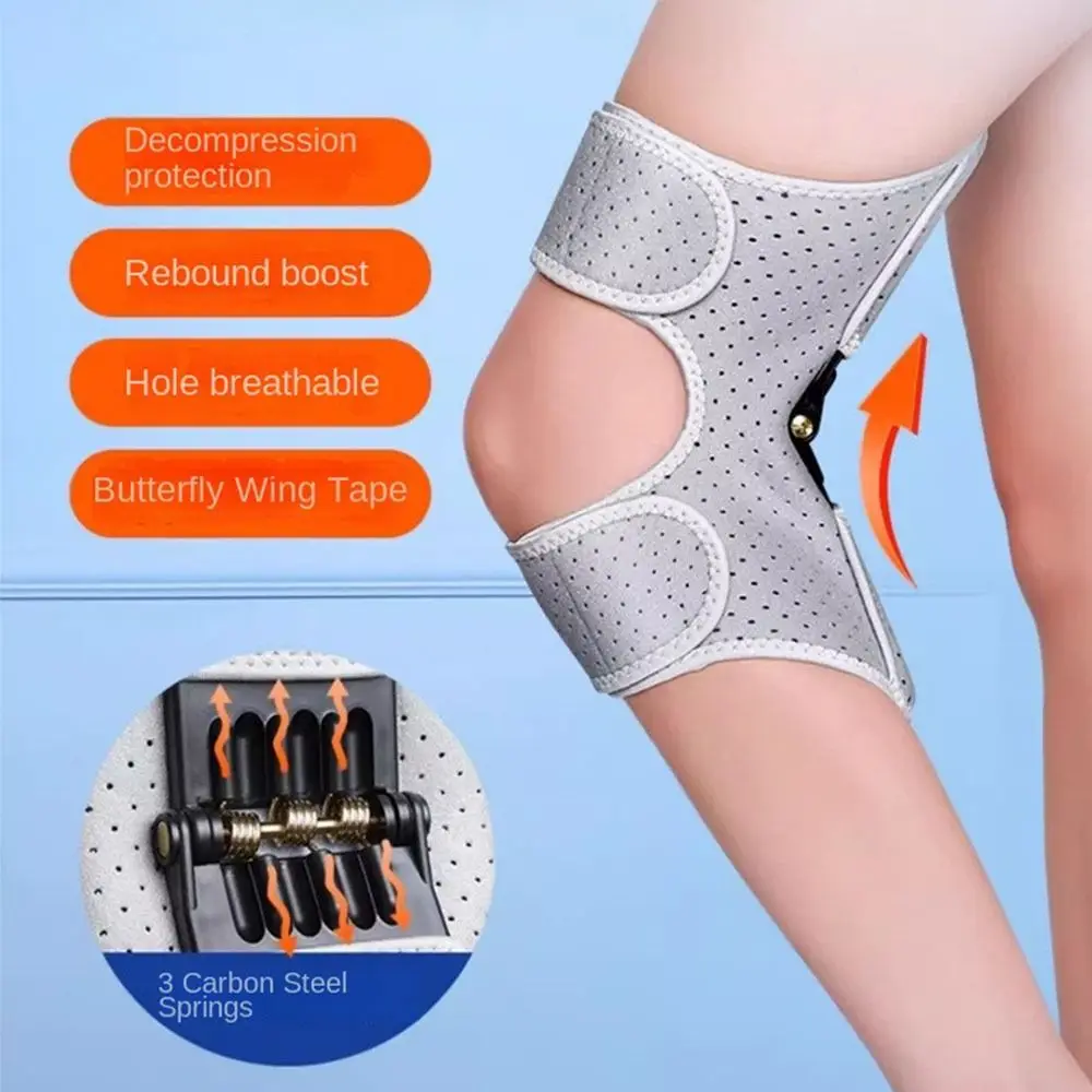 

Stabilizer Joint Support Knee Pad Adjustable Strap Breathable Knee Brace Spring Loaded Knee Compression Sleeve
