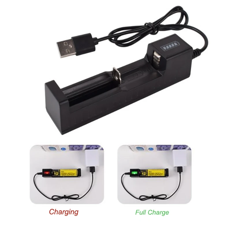 18650 Battery Charger 1 / 2 / 4 Slots Dual For 18650 Charging 4.2V Rechargeable Lithium Battery Charger for Laser Flashlight