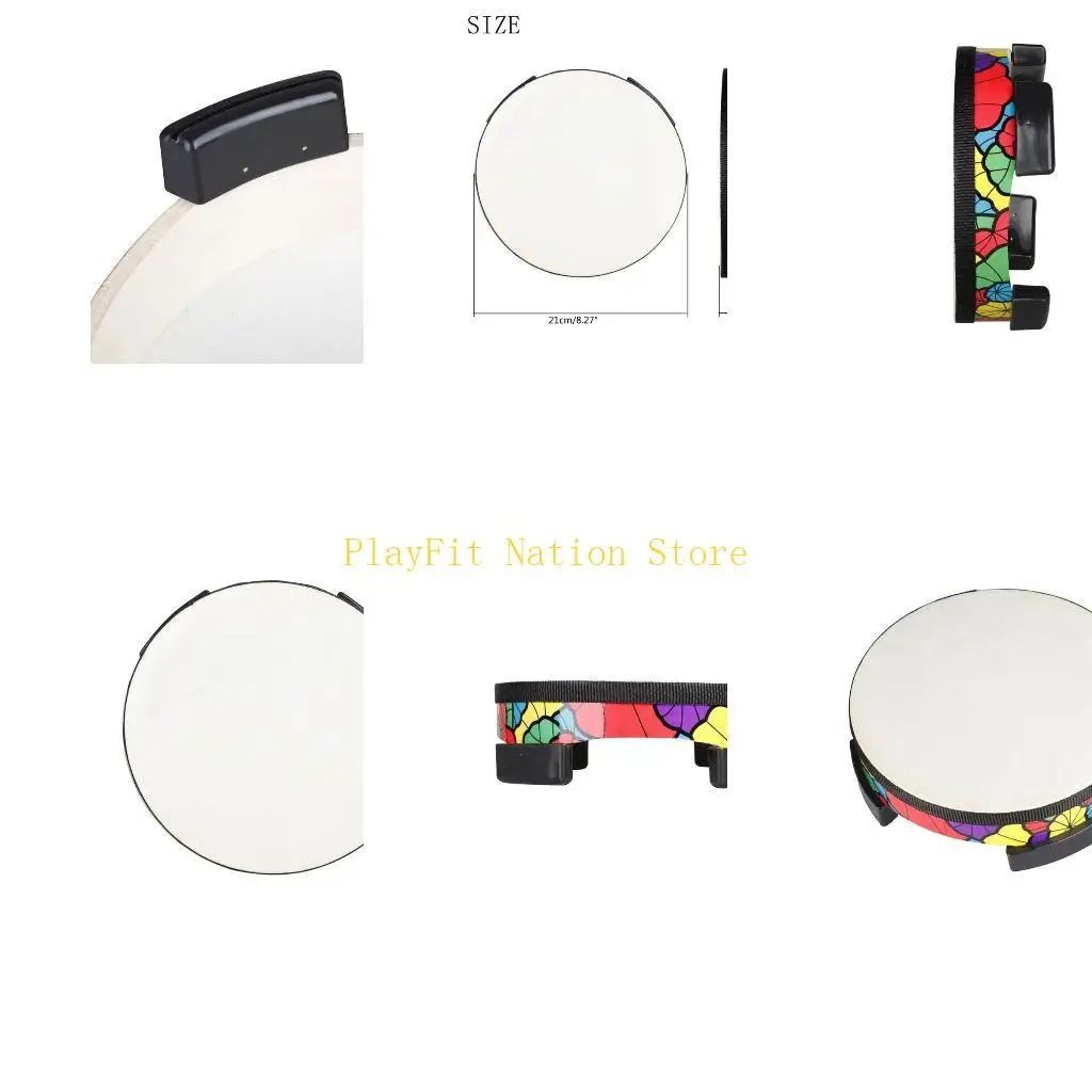 

242F Imitation Sheepskin Ground Drum Handheld Drum Toy Percussion Instrument