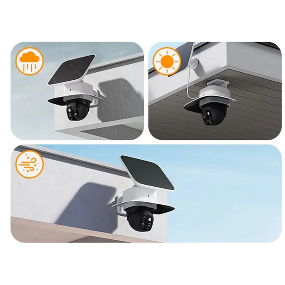 غطاء مقاوم للطقس لكاميرا المطر والشمس من البلاستيك الأبيض لحماية الكاميرا غطاء كاميرا الأمان لهاتف Eufy S340 #1