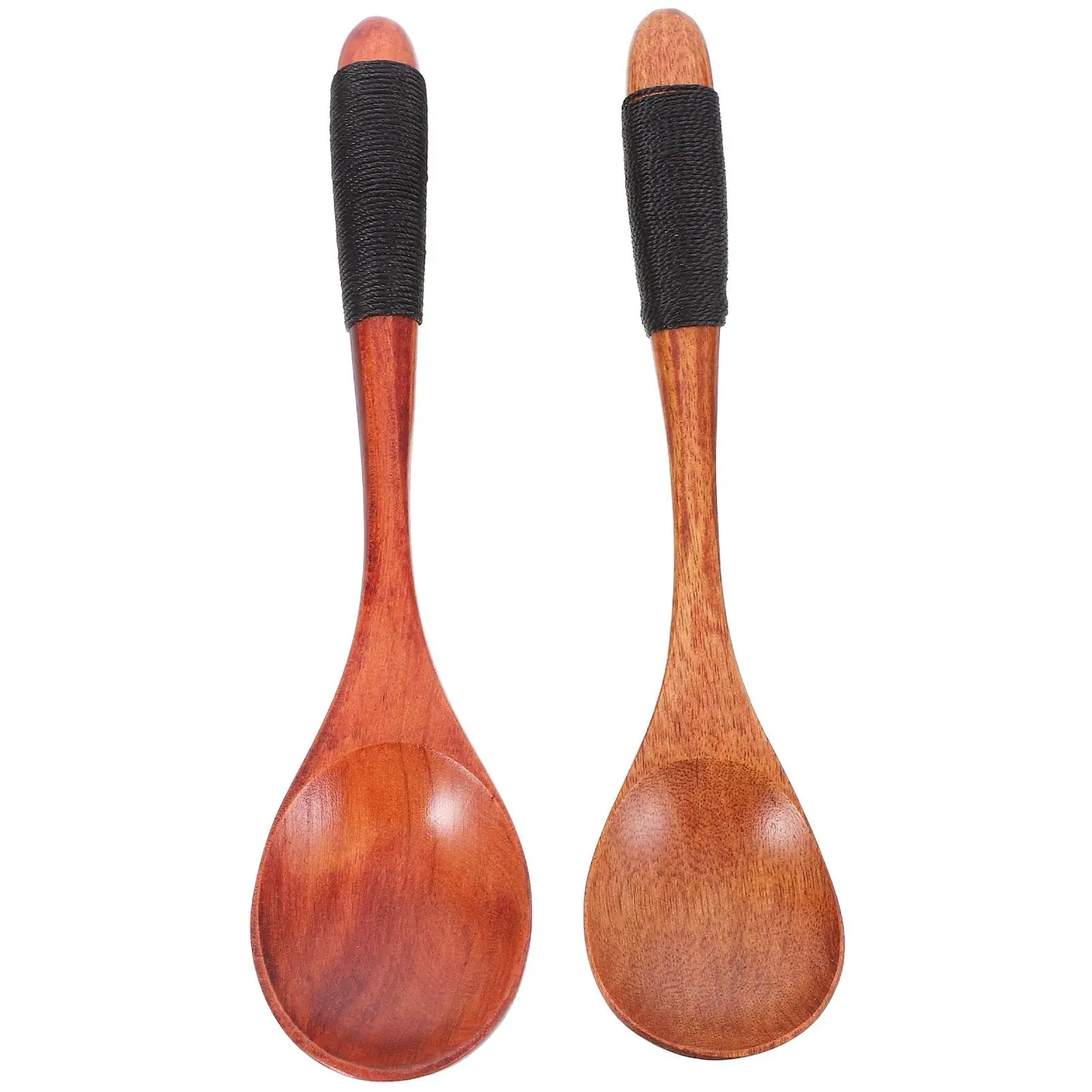 

Long Wooden Spoon Bamboo Handle Acacia Rice Paddle Coffee Eating Honey Mixing Cooking Spoons Soup Dinner utensils wooden kitchen