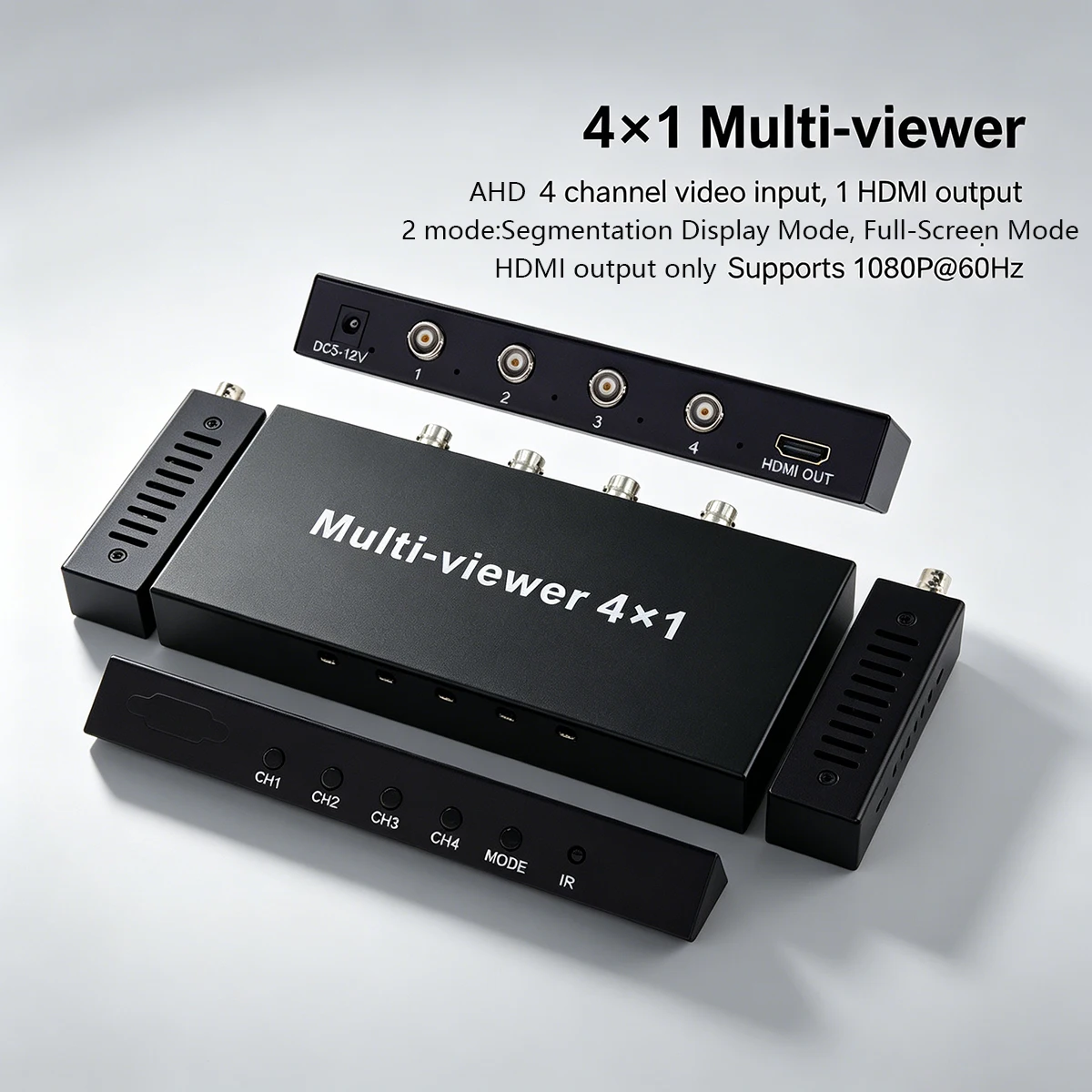 4 AHD x1HDMI-compatible AHD Single Screen Real Time Multi-Viewer AHD Splitter Seamless Switcher 1080p60Hz Switcher Converter A