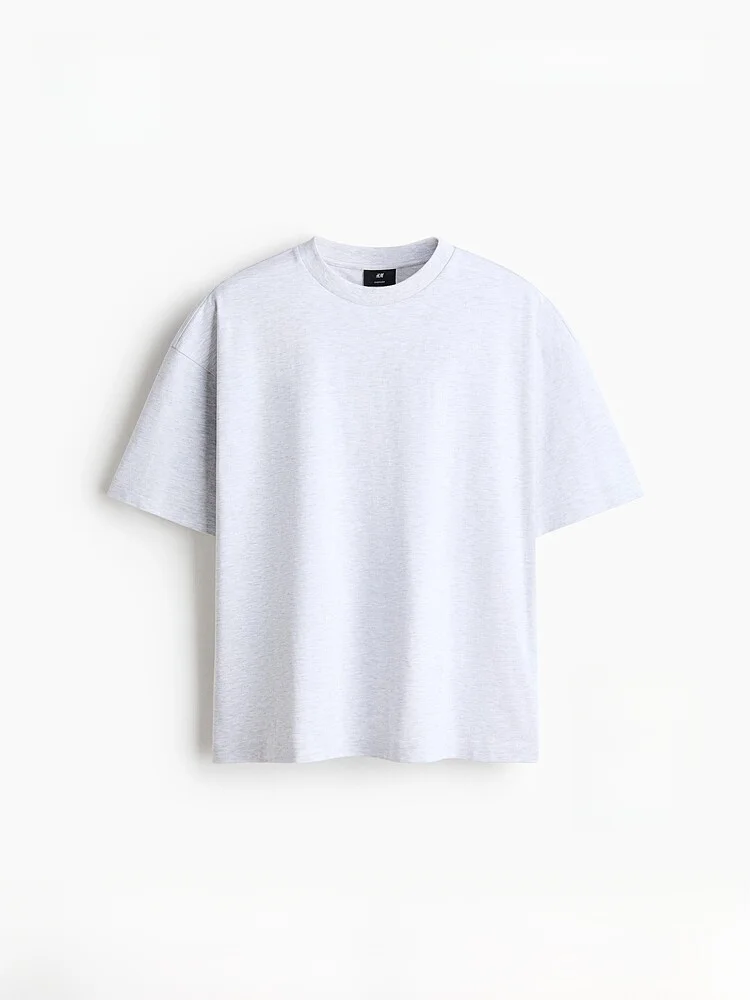 

H&M Men's Cotton Oversized T-shirt Summer 2026 Casual Style Short Sleeve Comfortable Loose Fit Fashionable Trend