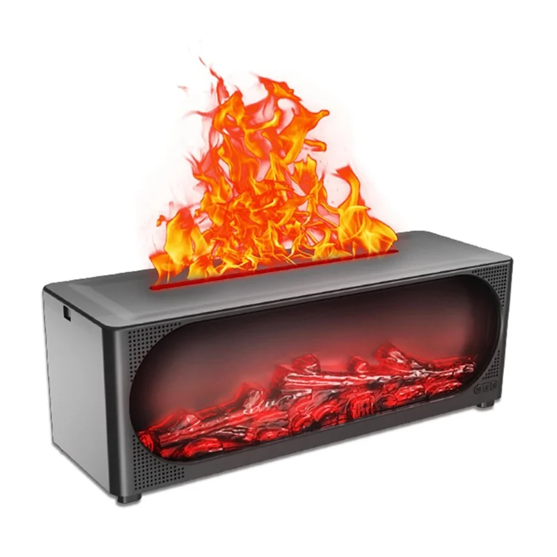 Umidificatore per aromaterapia con fiamma di simulazione umidificatore A59E, diffusore per aromaterapia domestica con diffusore di oli essenziali per luce notturna