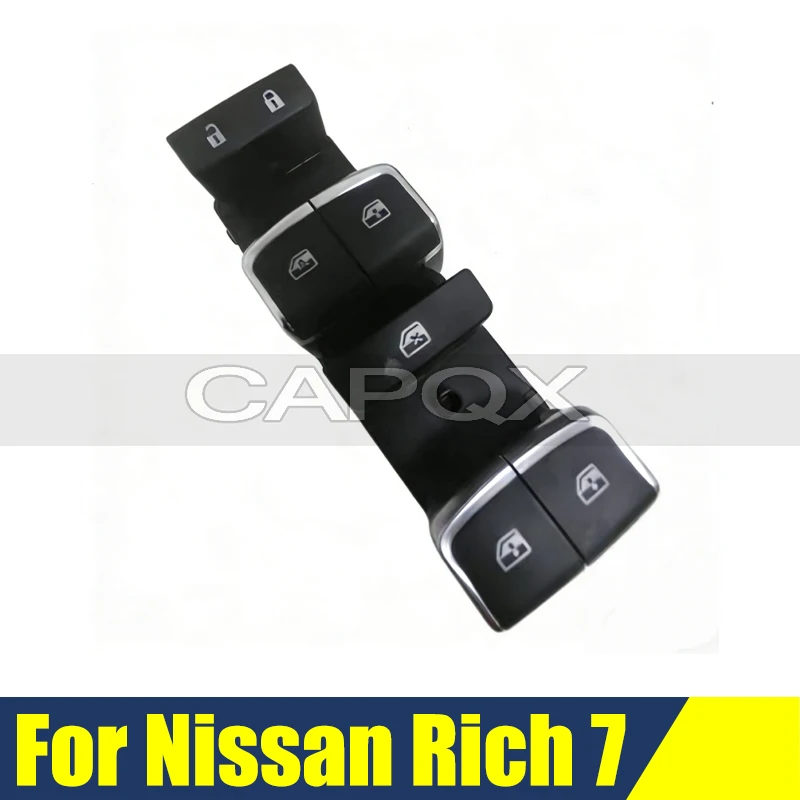 

Переключатель стеклоподъемника передней левой двери для Nissan Rich 7, электрическая кнопка управления стеклоподъемником