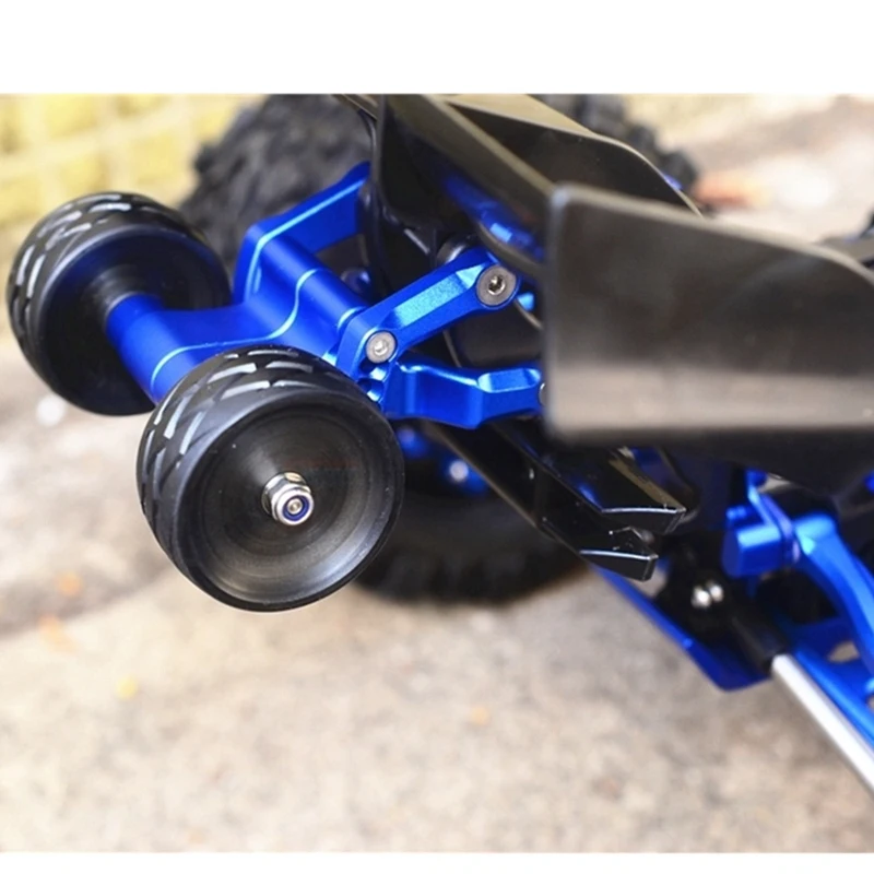 Doppia Ruota Regolabile Wheelie Bar Sollevare Testa Ruota Per 1/10 Traxxas E-REVO E-REVO 2.0 RC Auto Parti di Aggiornamento