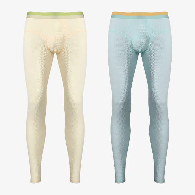 

1pc Men's long Johns single thin autumn/winter leggings thermal pants Men's line pants Trend underwear baby cotton pants