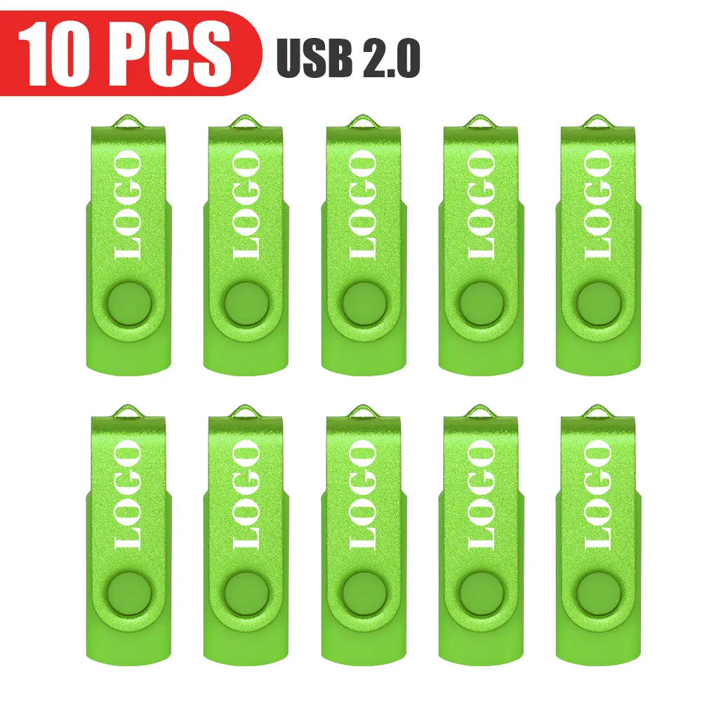 10/50/100 Stuks USB 2.0 Flash Drive Pendrive 1GB 2GB 4GB Pen Drive 8GB 16GB Geheugenstick 32GB USB Stick 64GB Flash 128MB Cadeau