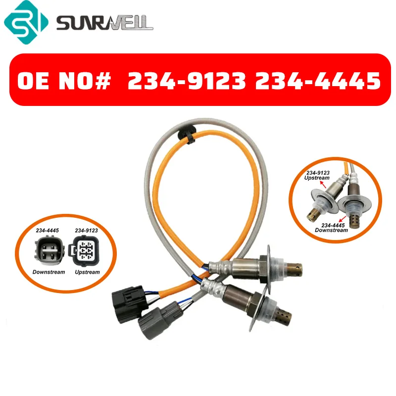 Up+Downstream Oxygen O2 Sensor 234-9123 234-4445 For Subaru Forester Impreza 2.5L 2006-2011 Legacy Outback 2.5L 2006-2009