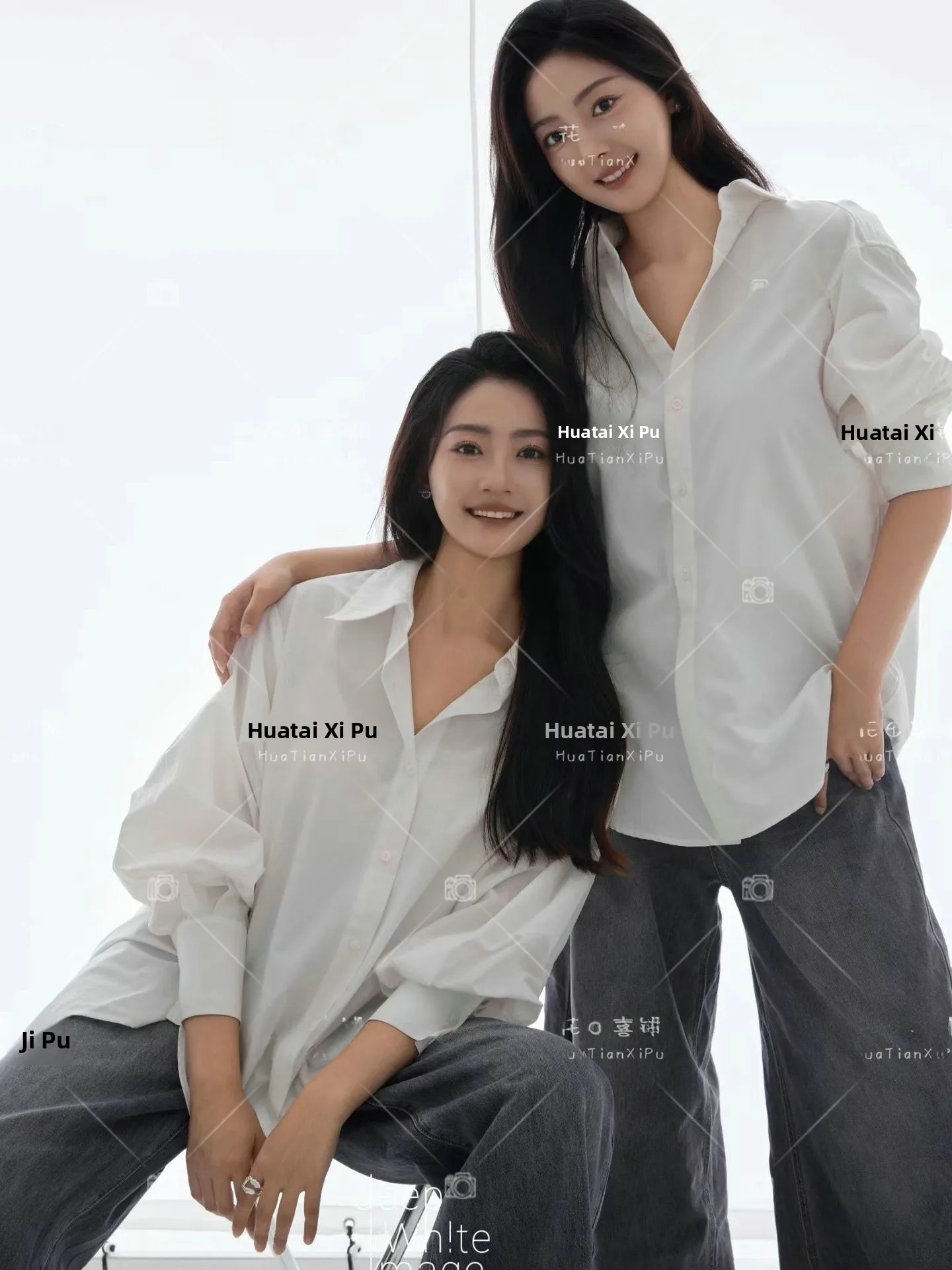 

Расслабленный стиль: белая рубашка, фотостудия Sister Art, новинка, простая, но элегантная, индивидуальная художественная одежда для портретов