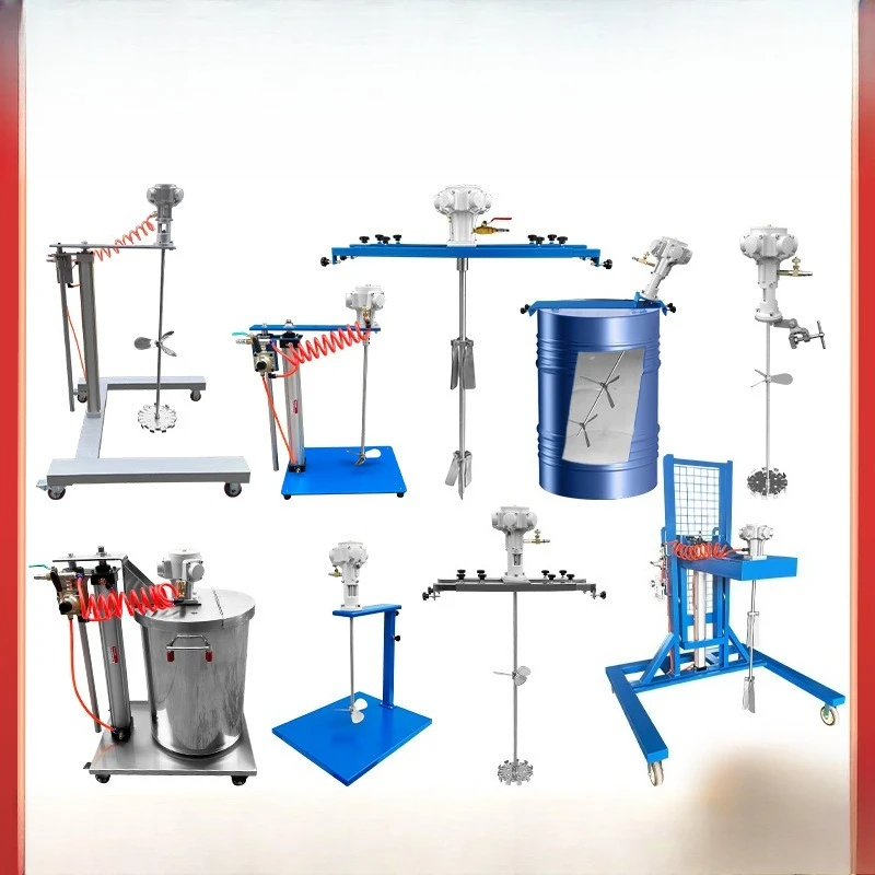 Pneumatic mixer platform clip type horizontal plate type automatic lifting ton barrel tree