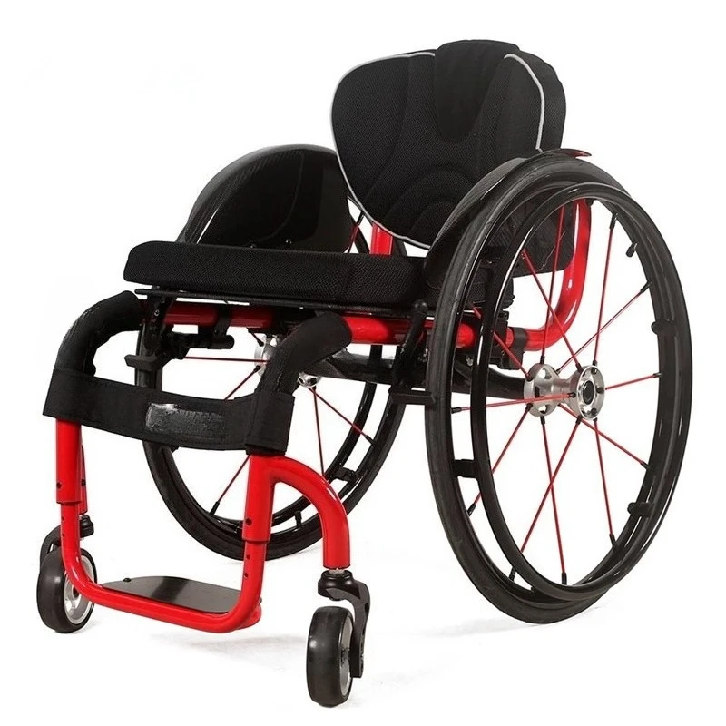 Outdoor activities Ultra-light disabled elderly light travel portable folding small trolley sports wheelchair