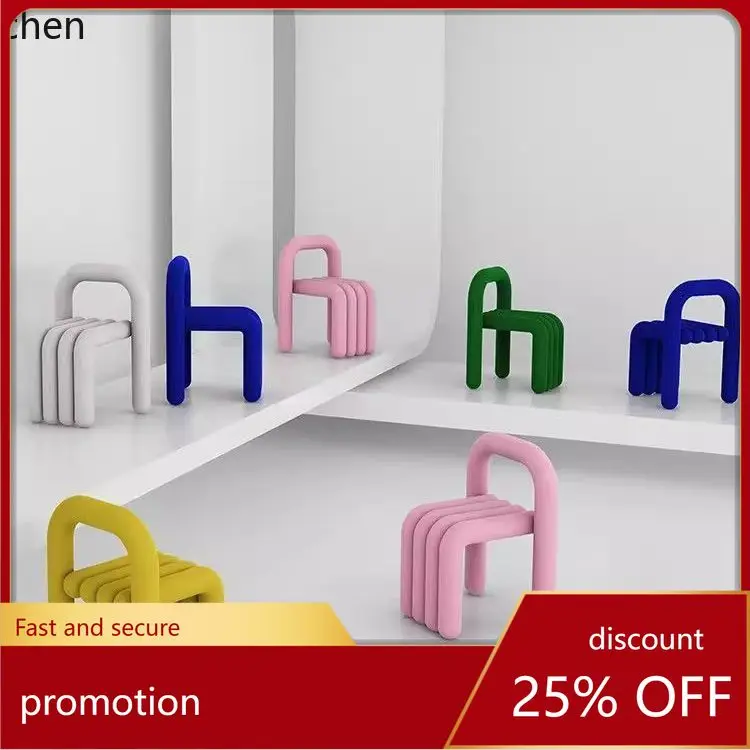 

CZ Makeup Chair with Backrest, Modern Minimalist Dining Stool, Creative Home Chair