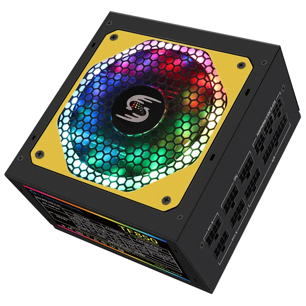 Imagem -05 - Fonte de Alimentação Modular Completa para Computador pc Psu Pfc Ventilador Silencioso Sata Fonte de Alimentação Gaming para Intel Amd Random Atx 20 Mais 4pin 12v