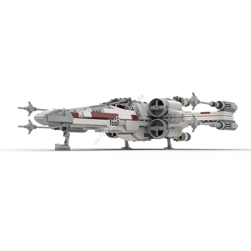 

1009pcs Moc Star Battle T-65 X Wing Starfighter (Red 5) 2023 Edition Model Building Blocks Bricks Creative Assembly Toys Gifts