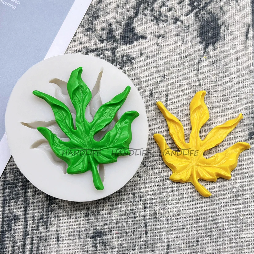 Leaf Maple Leaves Silicone Sugarcraft Mold Resin Tools Cupcake Baking Mould Fondant Cake Decorating Tools
