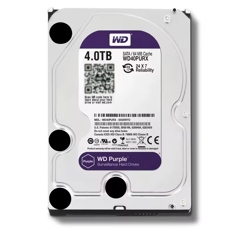 WD Purple 4TB Surveillance Internal Hard Drive Disk 3.5" 64M Cache SATA III 6Gb/s 1TB 2TB 3TB HDD HD Harddisk for CCTV DVR NVR image_2