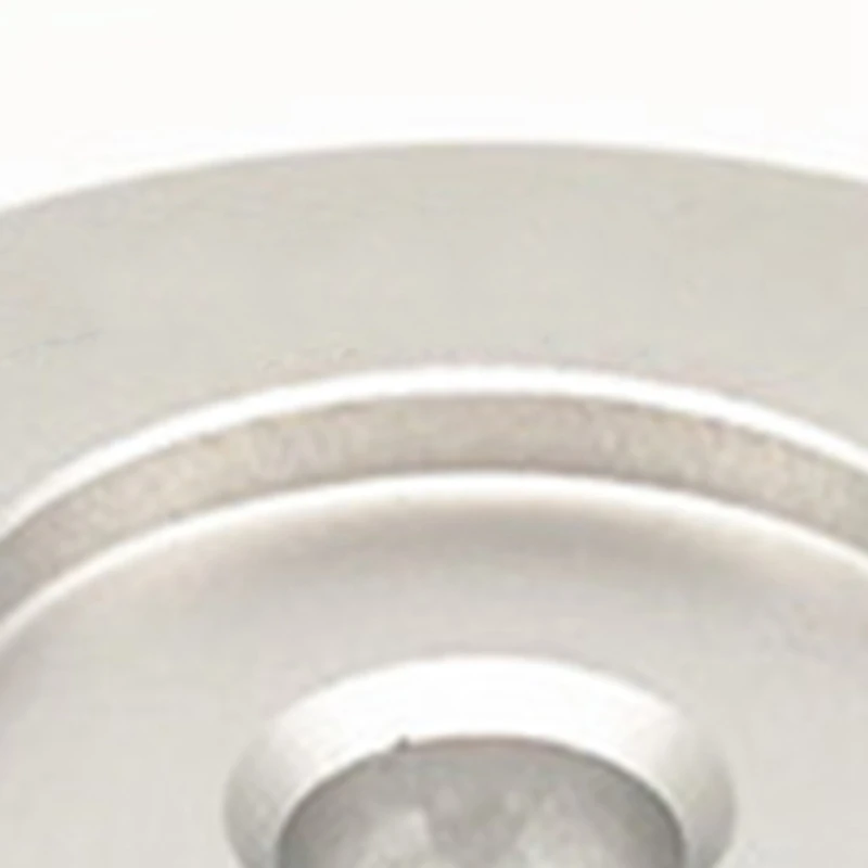 AU47-45 RPM Adapter - Aluminum - 7 Inch Vinyl Record Dome 45 Adapter Silver