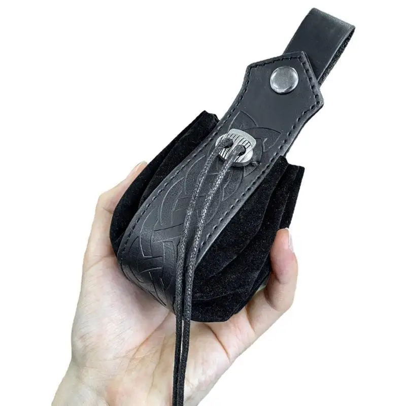 

652F Стиль викингов сумка для хранения игральных костей средневековая поясная сумка в стиле ретро, ​​кошелек для монет на