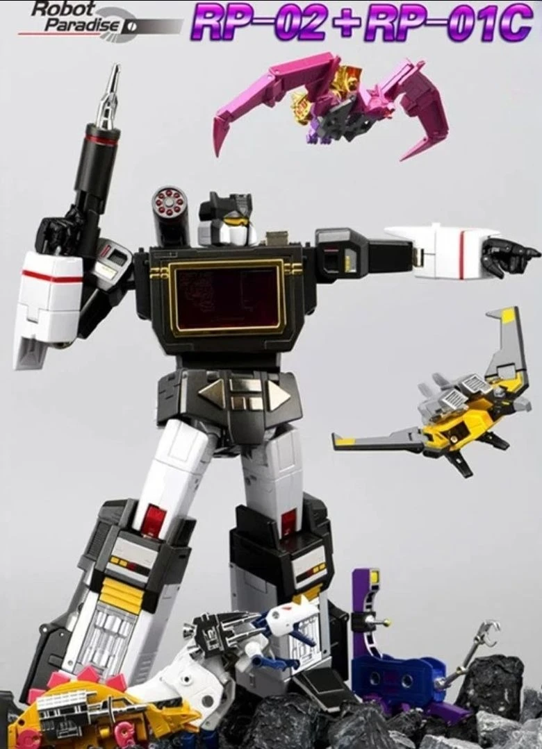 En Stock, juguete transformador FT RP02, tablero de armado, grabadora negra, cinta RP01C, regalos de modelos coleccionables