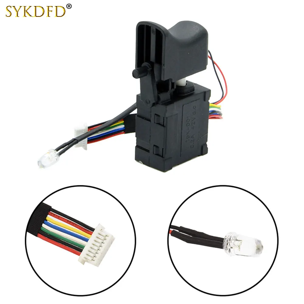 

Drill Speed Switch Brushless For 2106/161/169 Electric Wrench Accessories Drill Switch Adjustable Cordless Drill Trigger Switch