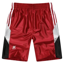 Outdoor Fitness Glossy Pockets Men's Shorts Plus Size Casual Sports Basketball Bottoms