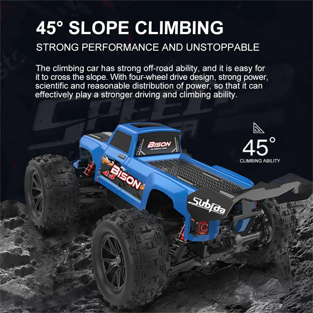 1:16 Schaal Rc Auto 4X4 Off Road Met Matrix Netlight Rock Crawler 2.4G Hoge Snelheid Drift Afstandsbediening control Cars Vrachtwagen Kinderen Speelgoed