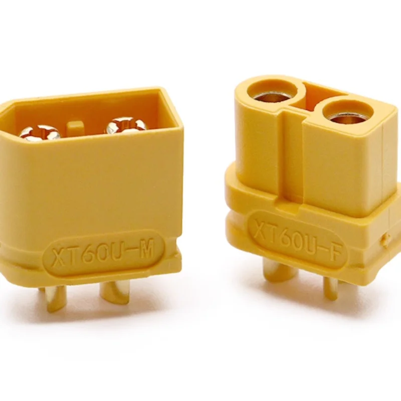 

XT60U-M/F Male and Female Head Test Connector Gold Plated Aircraft Model Lithium Battery Terminal Plug