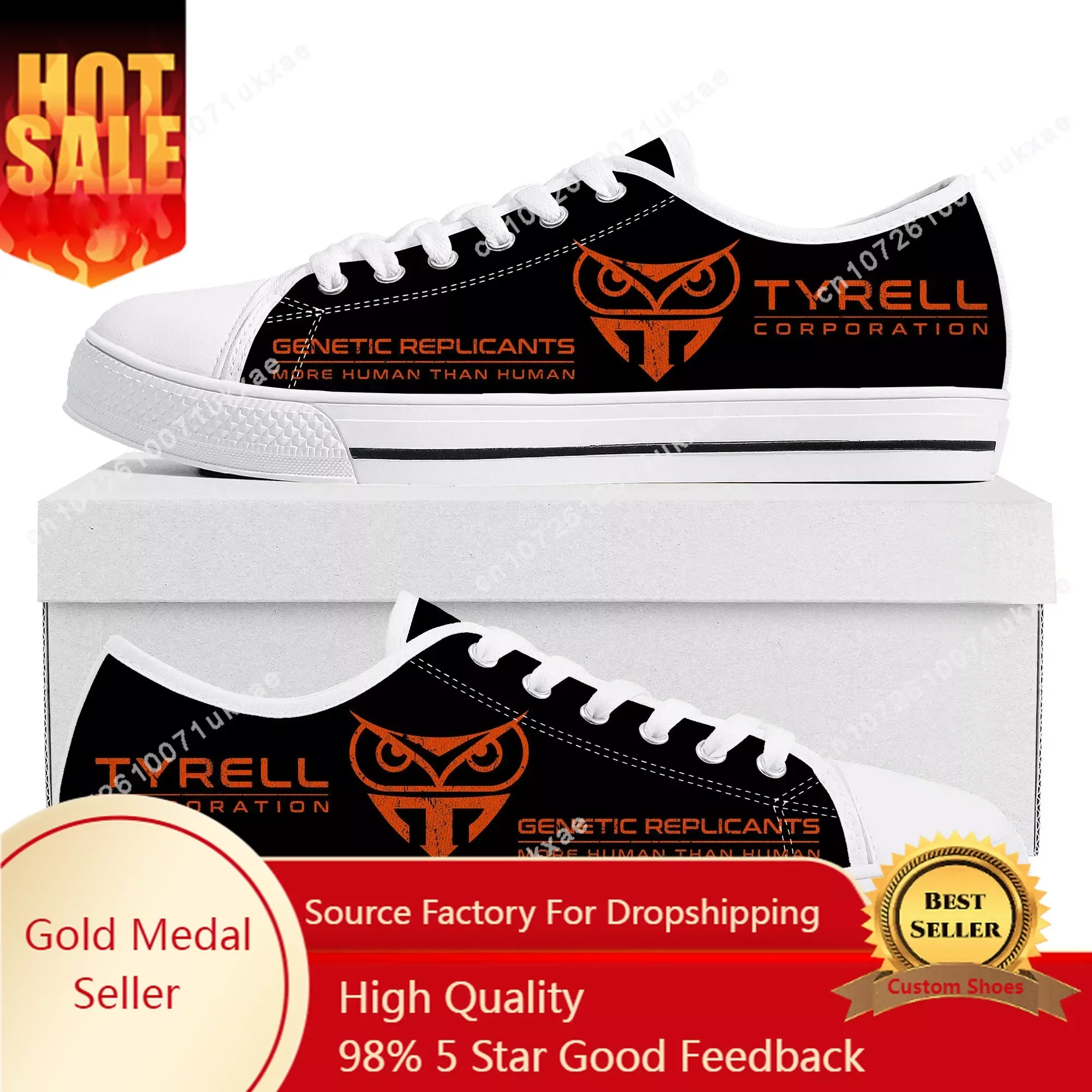 Blade Runner 2049 Low Top Sneakers Mens Womens Teenager Tyrell Corporation Canvas Sneaker couple Casual Shoes Custom Made Shoe