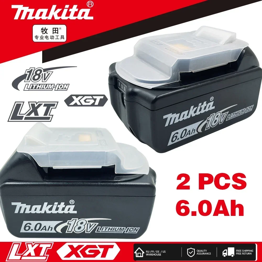 

100% Genuine Makita 18V 6Ah Rechargeable Battery for Makita 18V BL1840 BL1840B BL1850 BL1850B BL1830 BL1830B Power Tool Battery