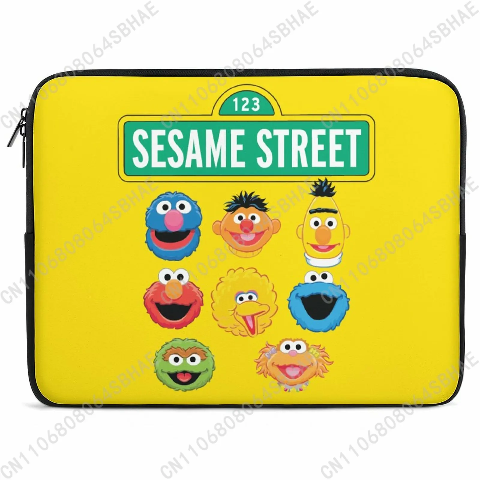 

S-Sesame S-Street No Handle Laptop Case Suitable Multiinch Inch Slim Personalized Pattern Neoprene Bag School Students