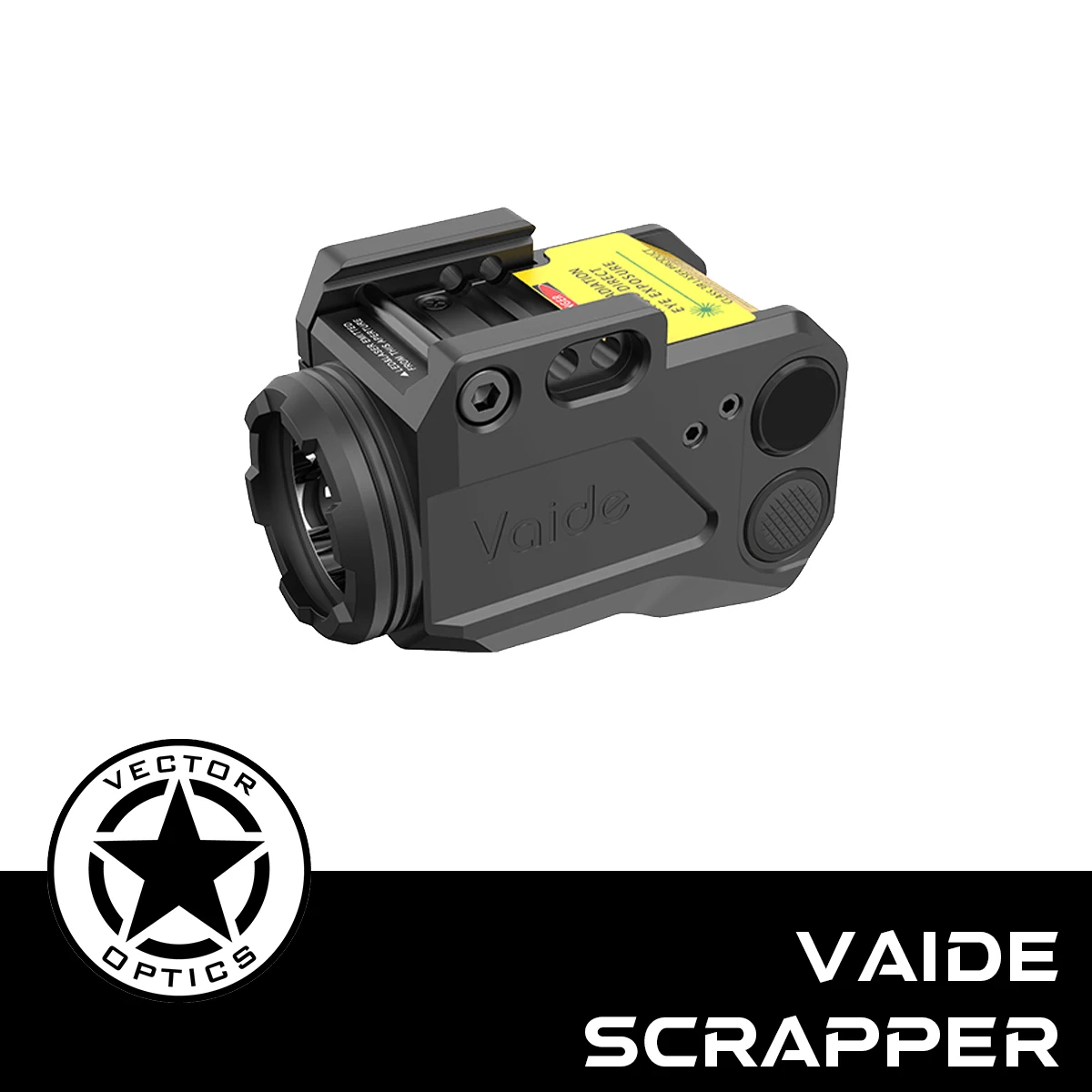Image of Vector Optics Vaide Scrapper Kompakte Rot/Grün Laser-Taschenlampen-Kombination mit Handschuhfreundlichem Smart-Sense-Schalter für Kompaktpistolen