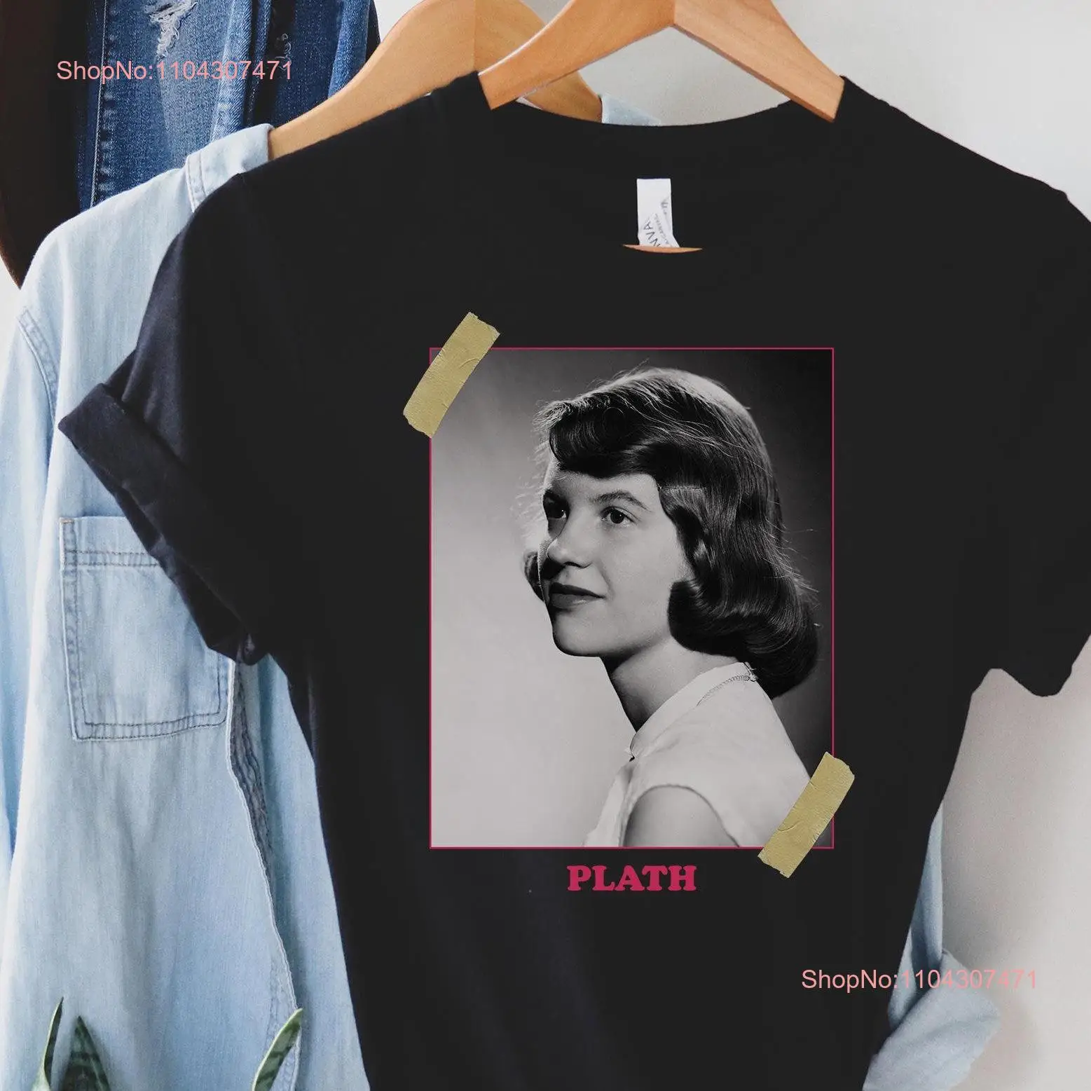 Sylvia Plath shirt literary poetry gift Print FeminisT T long or short sleeves