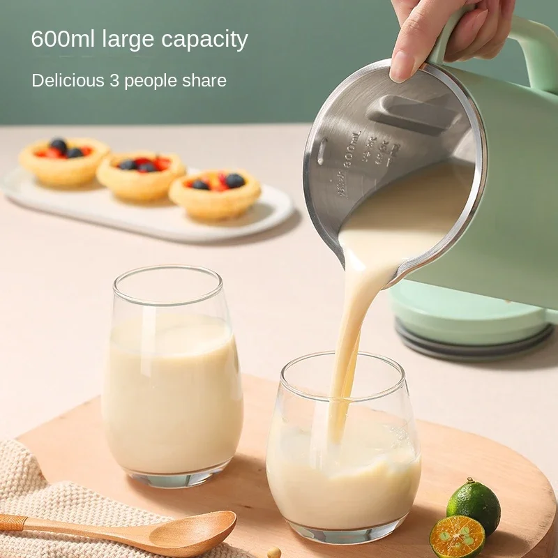 Mini Soymilk Machine Household Wall Breaker Fully Automatic No-wash No-Filter 1-2 People 600ML