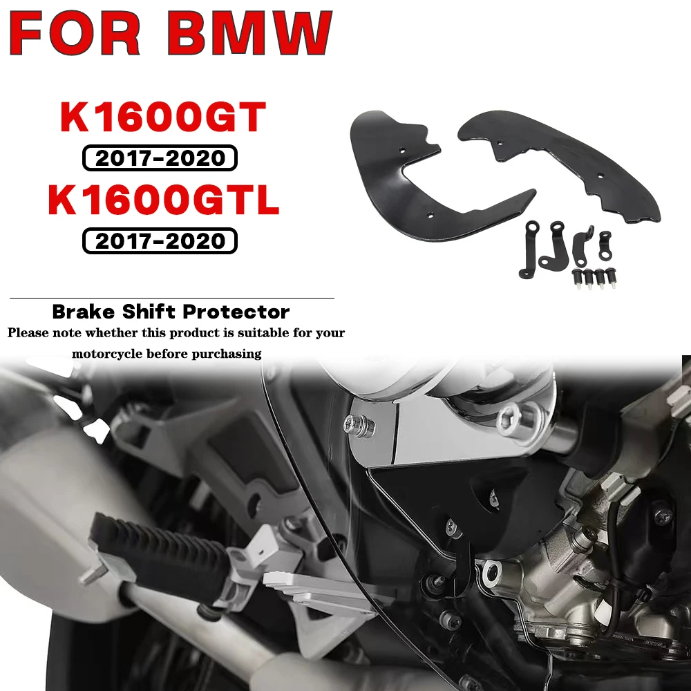 For BMW K1600GT K1600GTL 2017 2018 2019 2020 Motorcycle Brake Shift Shield Revised Splash Foot Protection Guard Fit