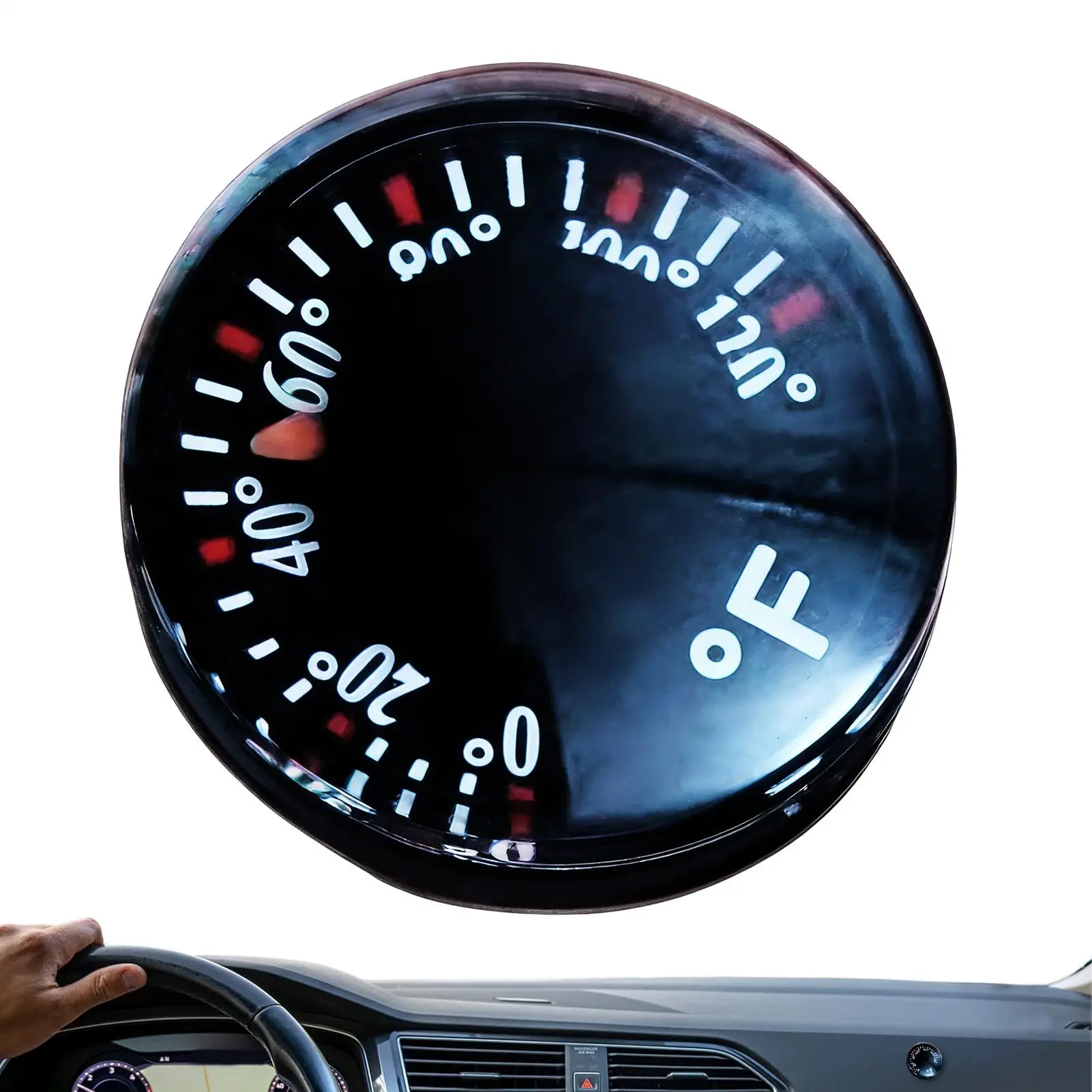 

Мини-термометр, круглый аналоговый датчик температуры, четкий дисплей в реальном времени, для использования в помещении/на улице, для автомобиля, внедорожника, фургона, теплицы, сада