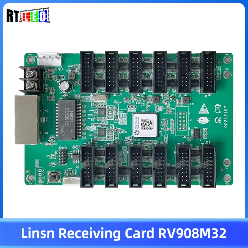 

RV908M32 Linsn Receiving Card For LED Display Control System RGB Matrix HBU75 Full Color Module For Stage LED Screen Accessory