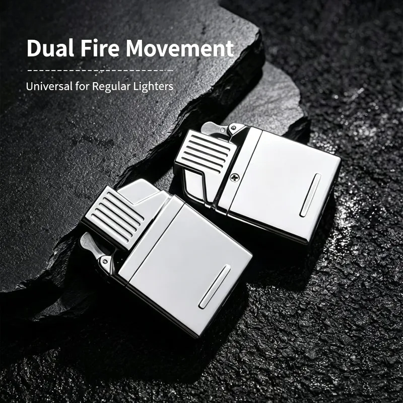 ZORRO CHIEF Dual Flame Lighter Insert Refillable Butane Core Jet&Soft Flame Switchable for Standard Lighters Smoking Accessories
