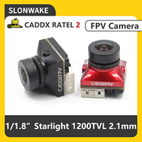 Caddx Ratel 2 Baby Ratel 2 1200TVL FPV Camera 1 / 1.8 ''inch Starlight 165 FOV NTSC / PAL 16: 9 / 4: 3 Switchable for FPV Drone